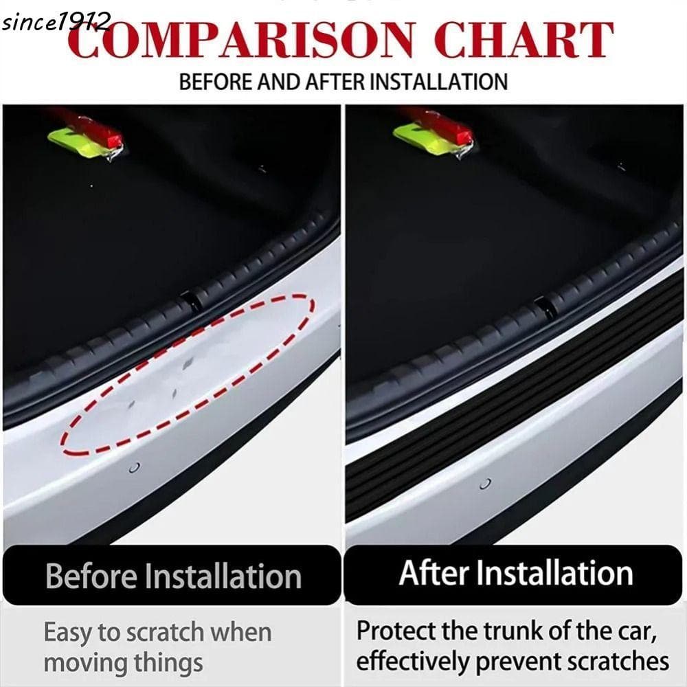 Desce Placa Do Peitoril Da Porta-Malas Carro , Molduras De Borracha Anti-Risco Protetor Tira