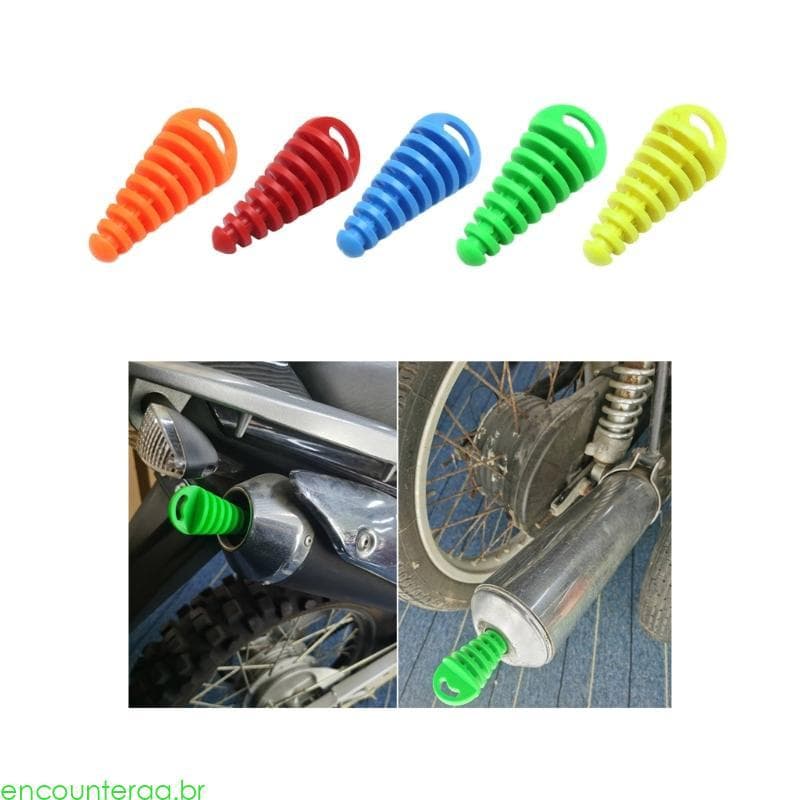 Encontrora 0 6-1 5 Silenciador Plugue Lavagem Escape Motocicletas Dirt Bike 2 Tempos Borracha Sangrador Ar Plug