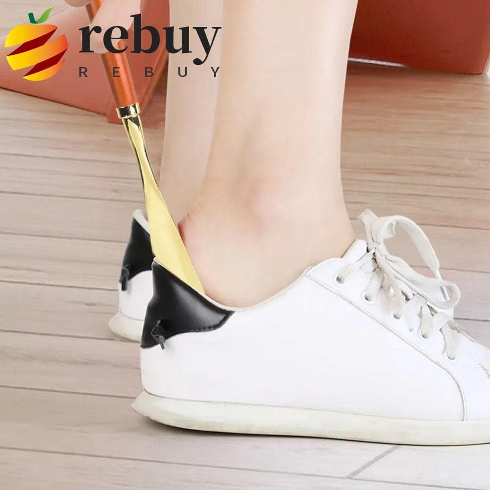 REBUY1 Buzina De Sapato De Metal , Calçadeira De Alça Longa Com Cabeça De Leão/Cavalo , Levantador Portátil Durável De 3