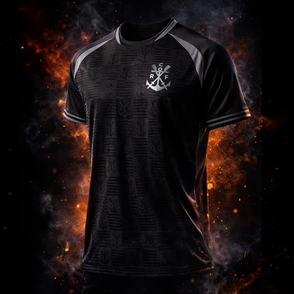 Camisa Flamengo CRF Blackout Premium Masculina Oficial