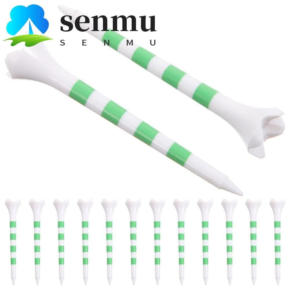 SENMU 20 Peças Conjunto De Camisetas De Golfe , Com Suporte De Bola Durável Listrado , Plástico Para Prática De 70/83mm