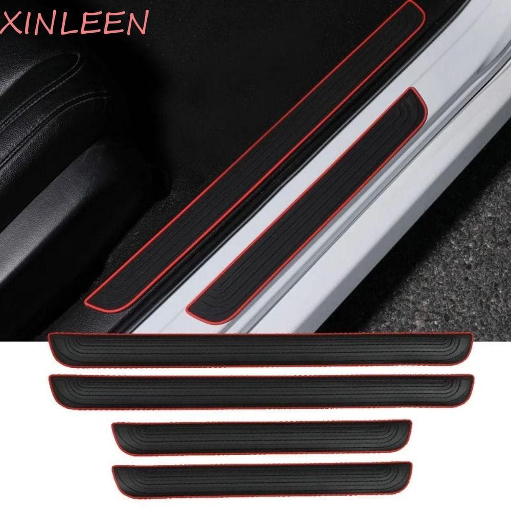 Adesivos De Soleira De Porta De Carro XINLEEN , Capas De Borracha Antiarranhões Para ,