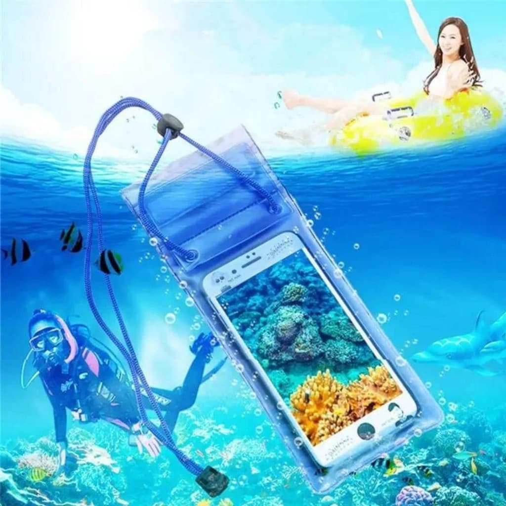 Kit com 2 Capinhas À Prova D'água para Proteção de Celular