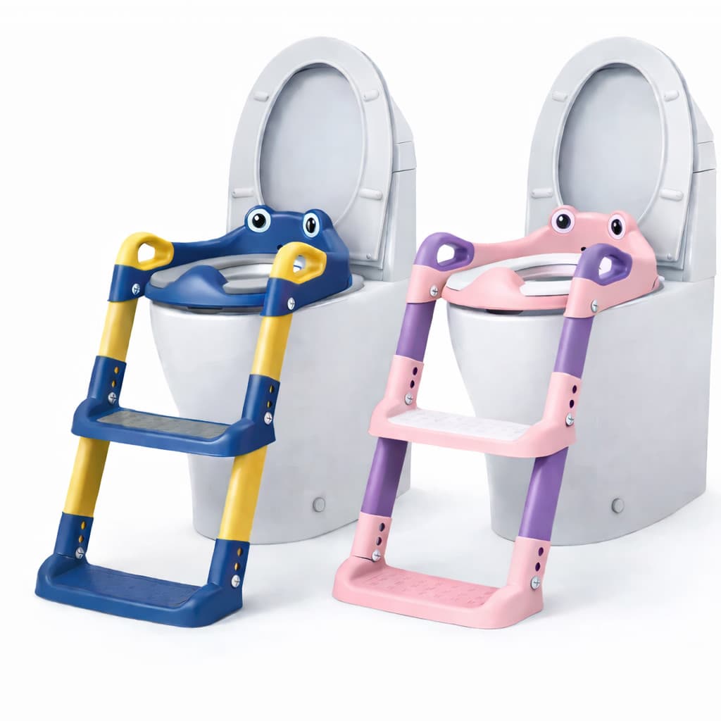 Assento Infantil Redutor Dobrável C/ Escada Vaso Sanitário