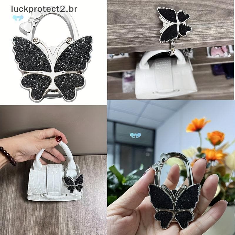 LPHG Portátil Borboleta-Laço Saco De Mesa Gancho Moda Multifuncional Dobrável Senhoras Bule Bolsa Para Pendurado .
