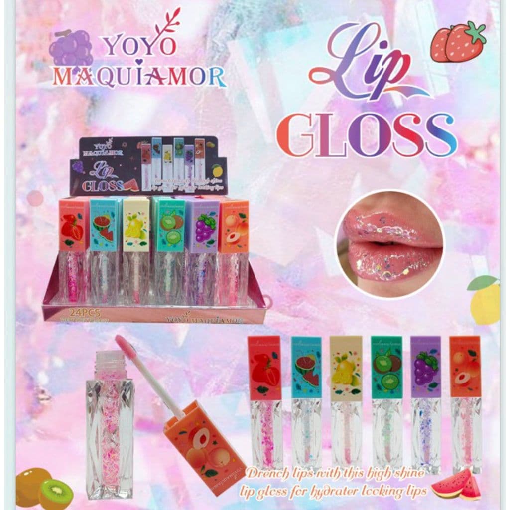 kit 3 /6 Lip Gloss/Balm/batom para infantil dia dos criancas