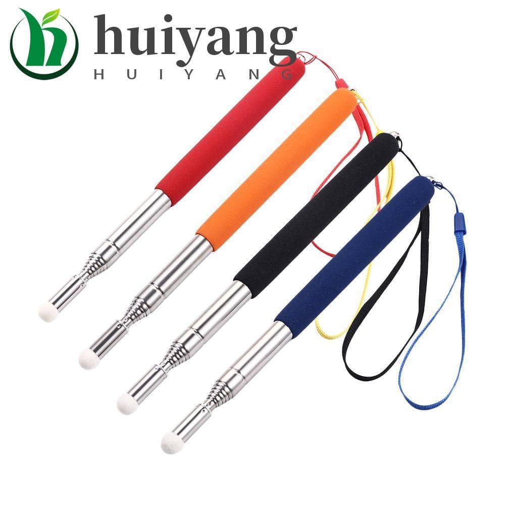 HUIYANG Caneta Ponteiro De Aço Inoxidável Portátil Sala De Aula Telescópico Retrátil Apresentador Apontando