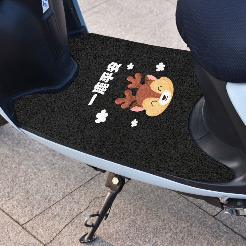 Almofada de Pé para Scooter Elétrica PVC Cortável Almofada de Pé com Laço de Fio Almofada Universal para Motocicleta Elé