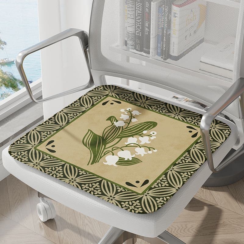 Almofada de seda gelo verão almofada de gelo respirável legal almofada verão legal esteira cadeira almofada escritório s