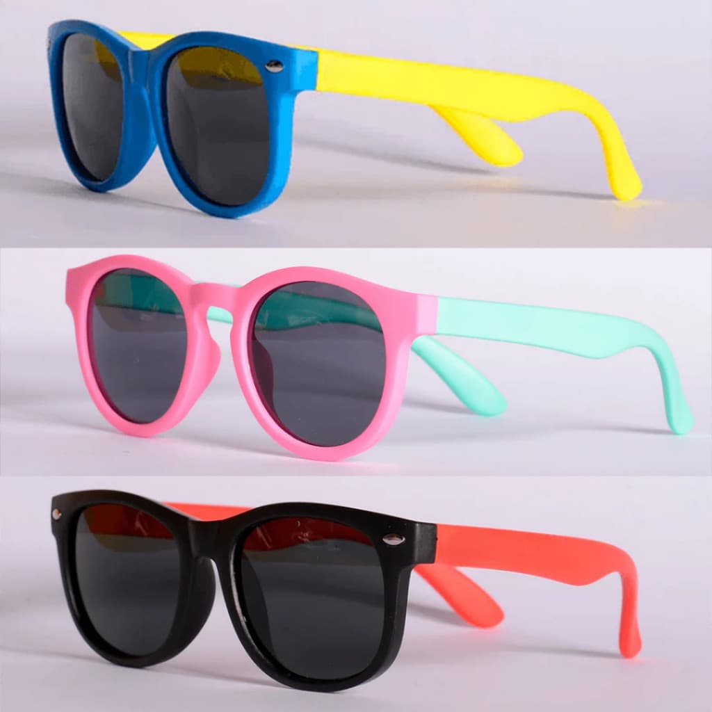 Óculos De Sol Infantil Original Polarizado - 7 Cores/ Opções Disponíveis