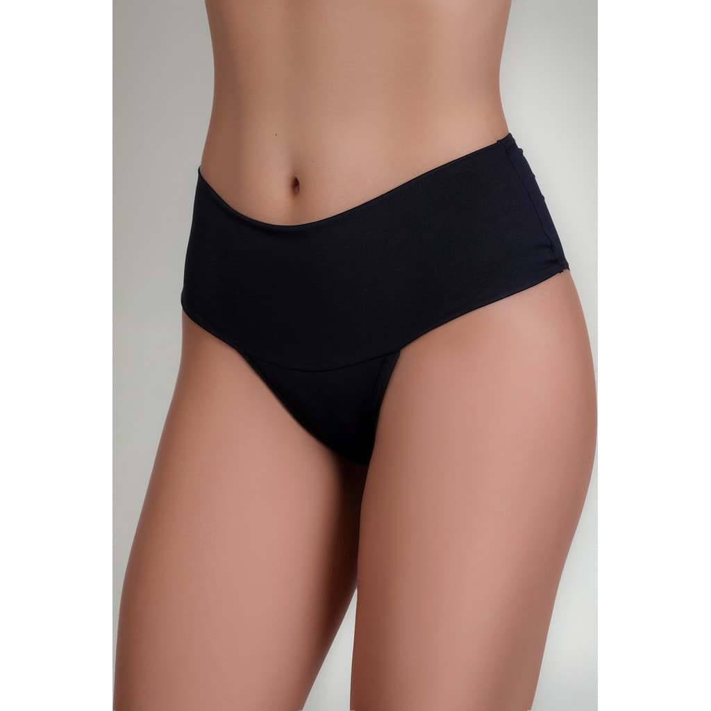 Kit 5 Calcinhas  Segura Barriga Cós Alto Calcinha Tanga