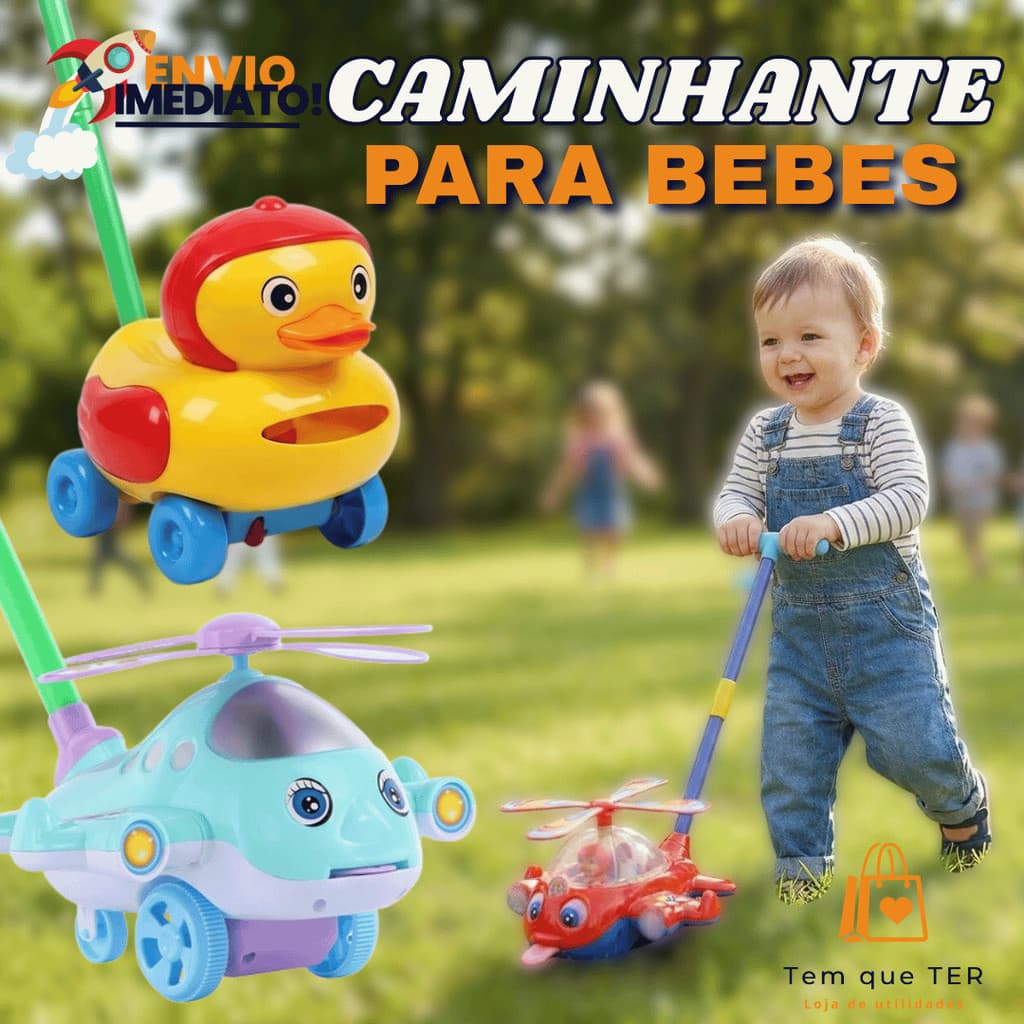 Caminhante Das Crianças Empurrador Avião Brinquedo Carrinho De Pato Bebê Empurrar Bebê Aprender A Andar