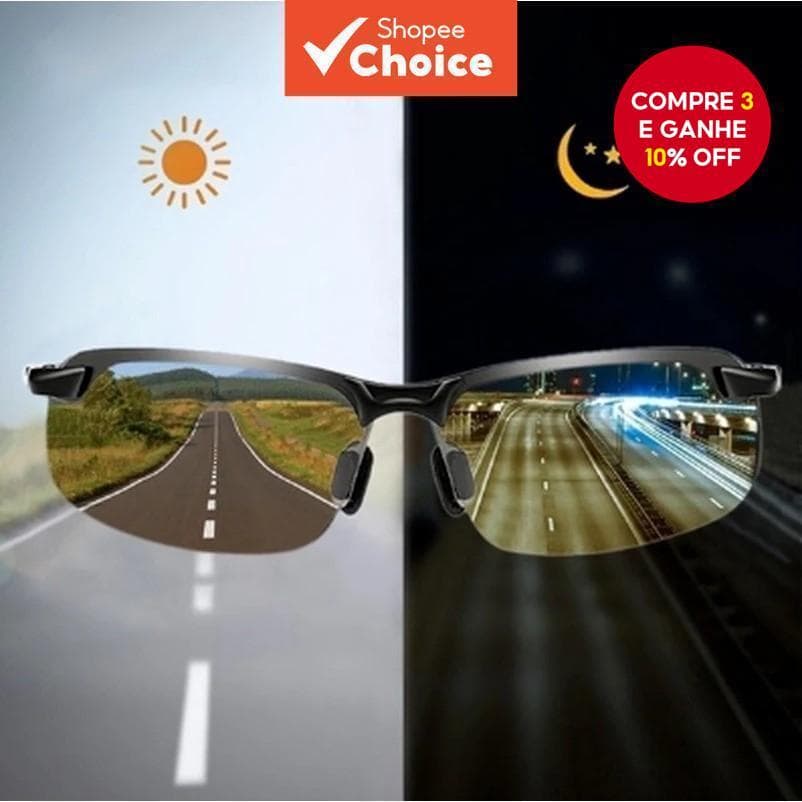 Óculos De Sol Polarizados Masculinos-Direção Diurna/Noturna E Pescar