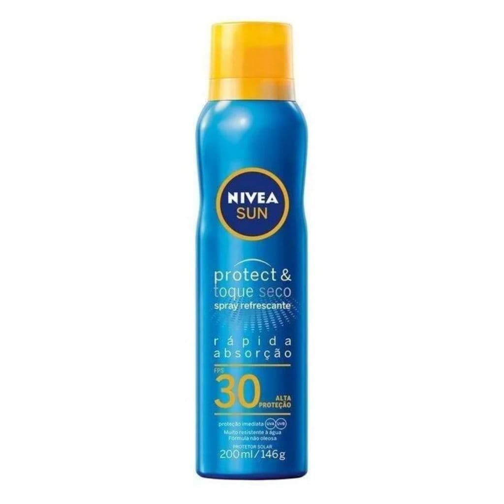 Nivea Sun Protetor Solar Spray Protect & Toque Seco Fps 30 200ml, Bbb 26, Proteção Uva/uvb Invisível