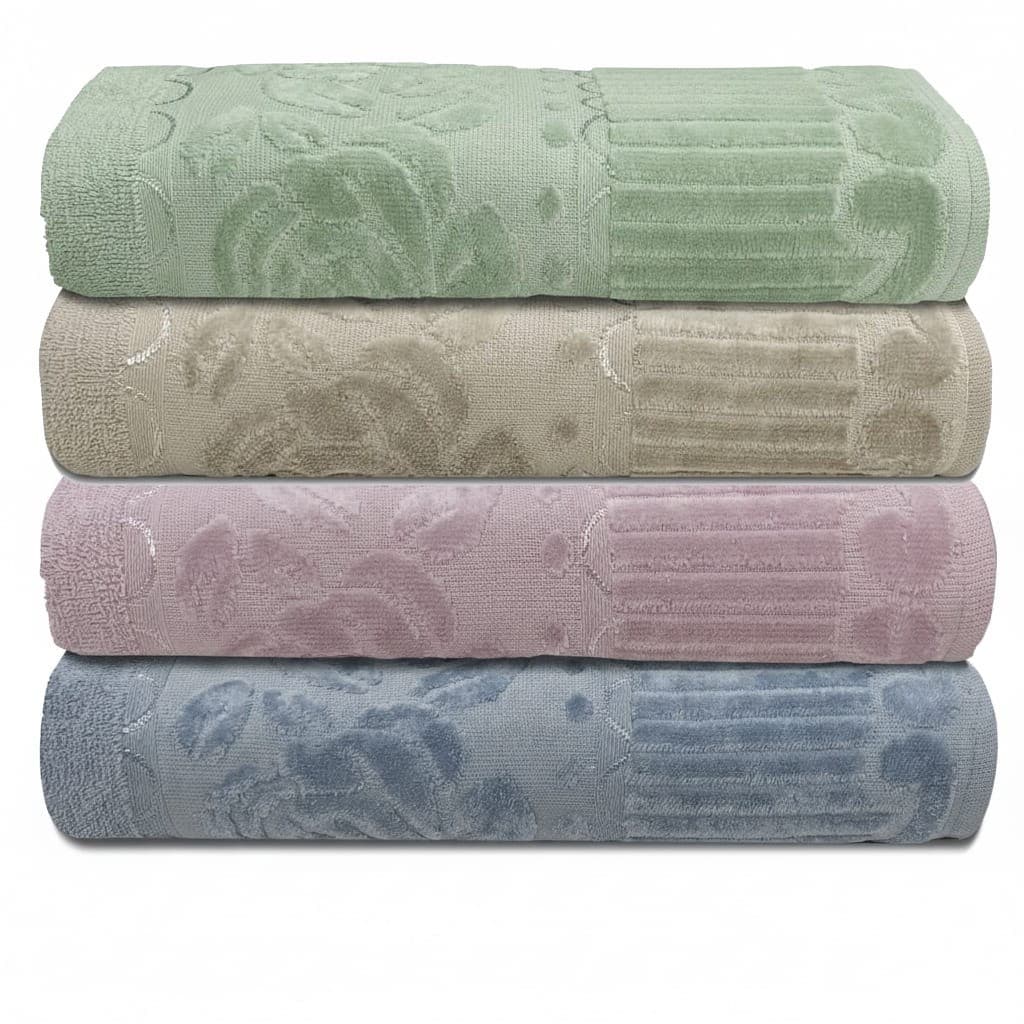 Jogo/Kit 4 Toalhas de Banho 100% Algodão Grande Aveludada Macia Alta Absorção Premium Super Luxo