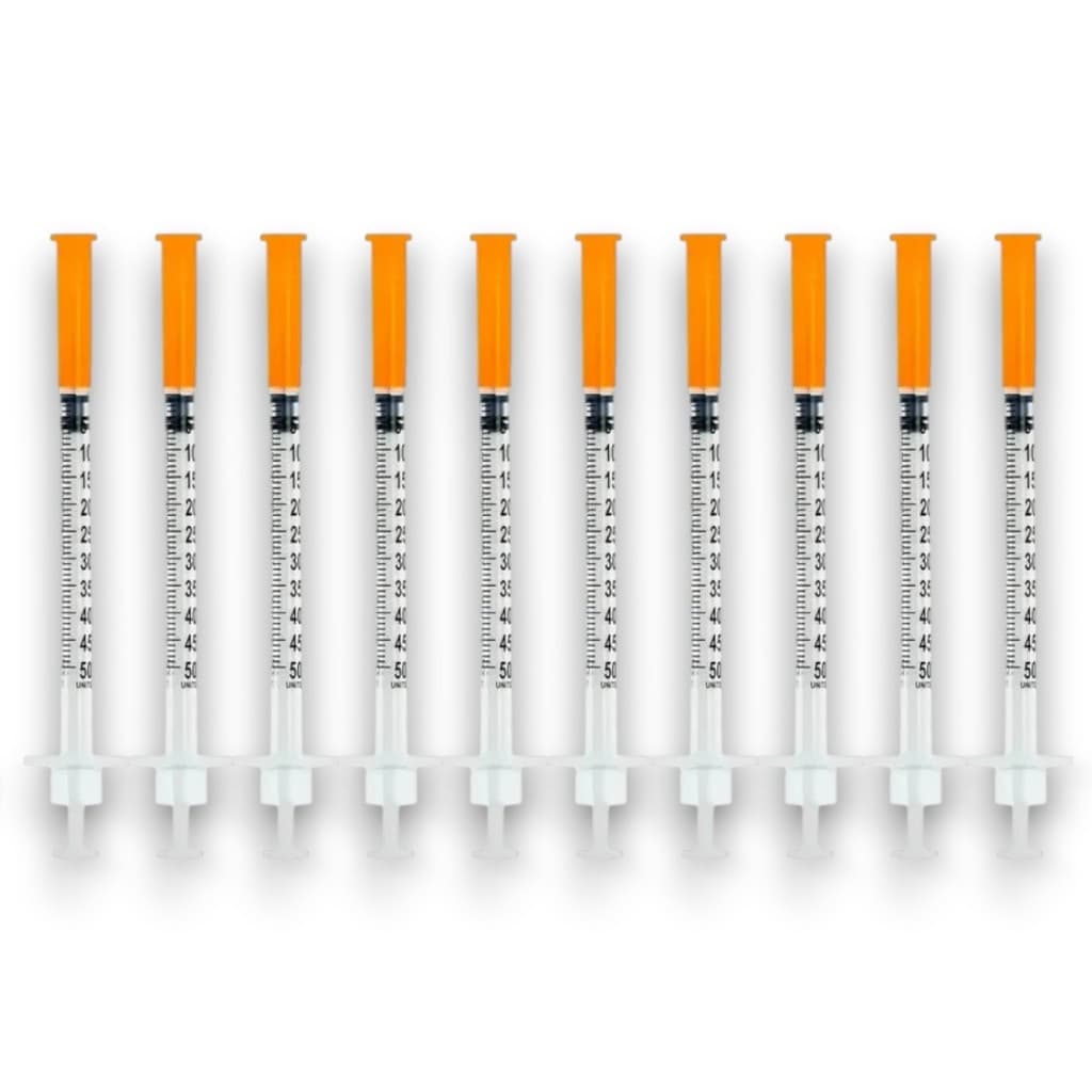 Seringa Insulina Agulha Fixa Injex - PACOTE COM 10 UNIDADES