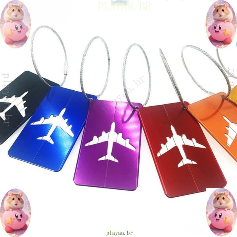 Liga alumínio Bagagem Impermeável Viagem Mala Nome Identificação Tags Acessórios Titular do Cartão Endereço