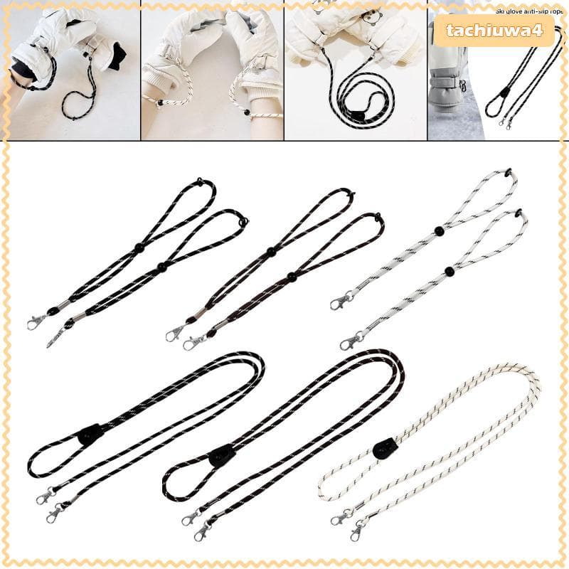 [Tachiuwa3] 2 Tiras De Fixação Para Luvas De Esqui , Porta-, Portáteis Inverno De Snowboard , Clipes De