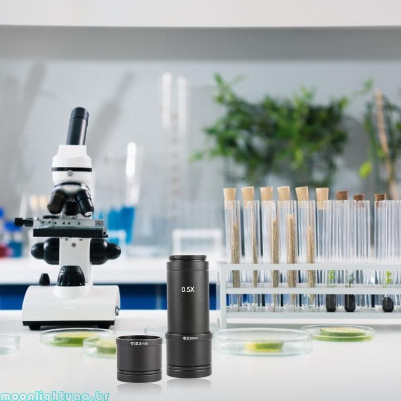 moonlightyaa1 Adaptador Montagem C Ajustável Para Microscópio Estéreo Monocular Trinocular Binocular