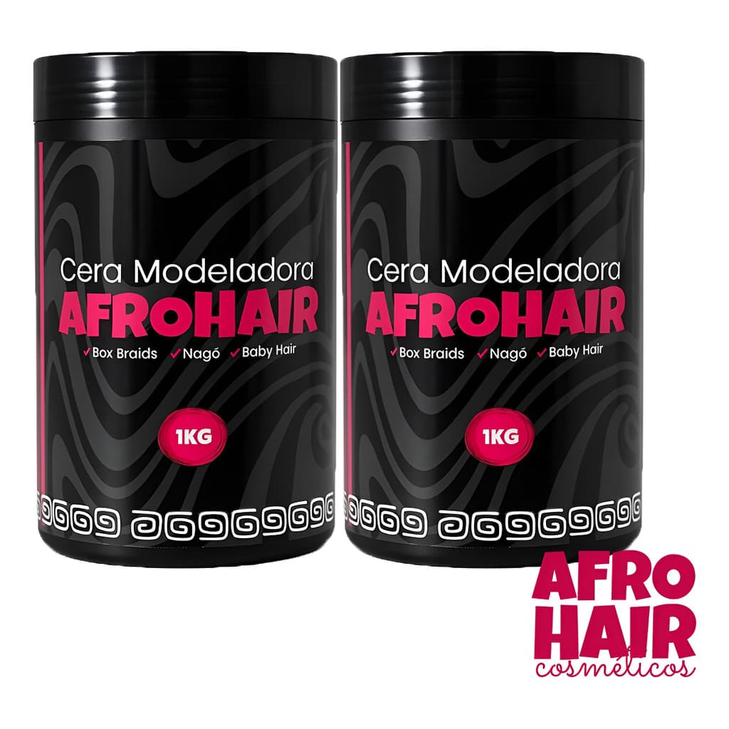 Kit Ceras Modeladora Afrohair 1kg Tranças