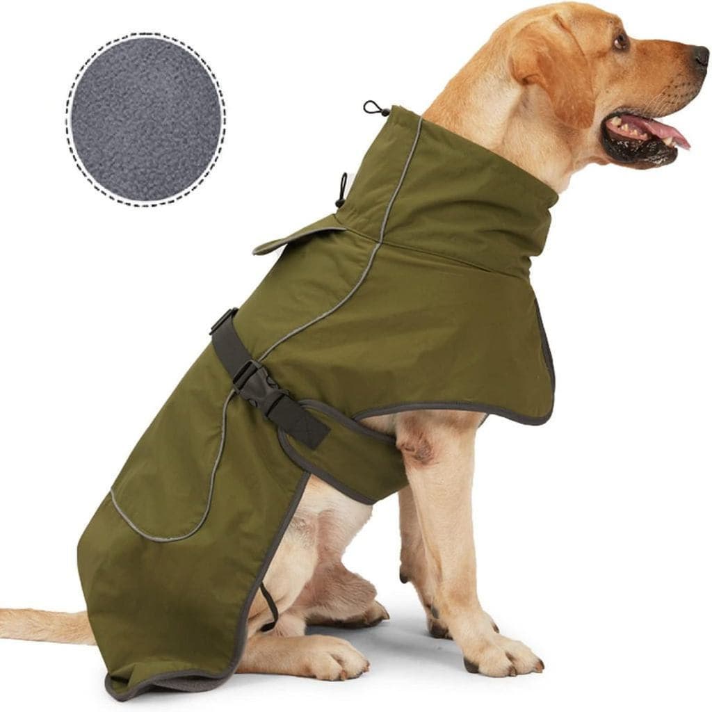 Jaqueta para cães adequada para clima frio, jaqueta impermeável para o inverno, roupa à prova de vento.