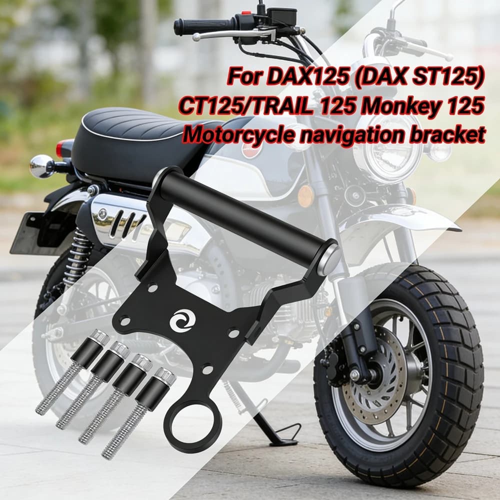 Novo-Para Honda Macaco 125 ST125 DAX125 CT125 Trail 125 2018-2024 Acessórios Da Motocicleta Suporte Do Telefone De Naveg