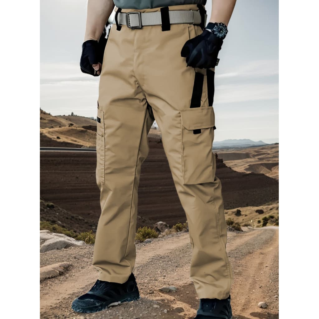 Calça Tática Masculina Cargo Impermeável Com 9 Bolsos