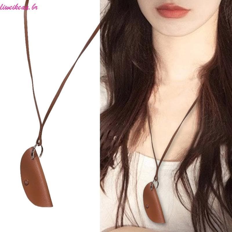Liweikea Porta-Chaves Chique Pendurado Corrente Longa Suéter Couro Para Amantes Da