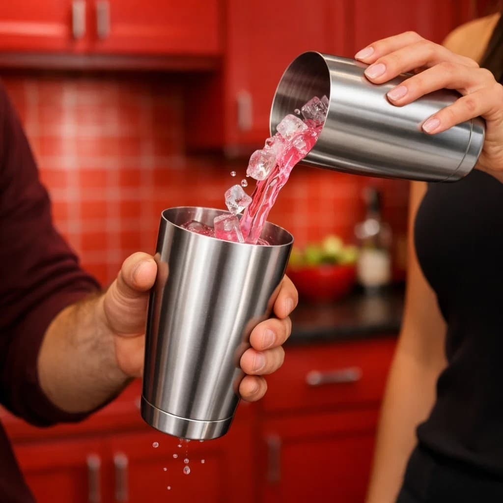 Coqueteleira Inox 820ml Profissional Shaker Bartender Drinks Bar Tampa Vedação Resistente