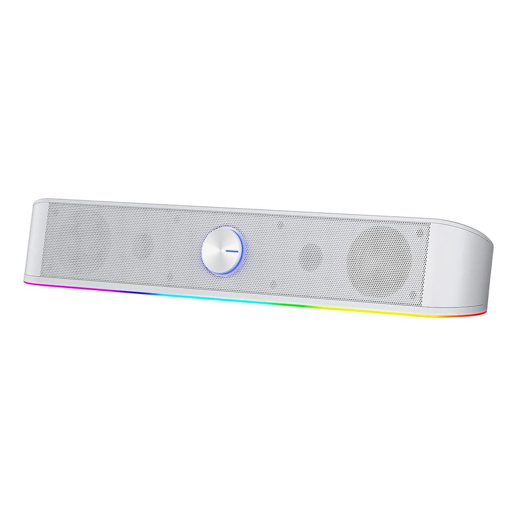 Caixa de Som Soundbar Redragon Adiemus GS560 White RGB Touch Para Setup