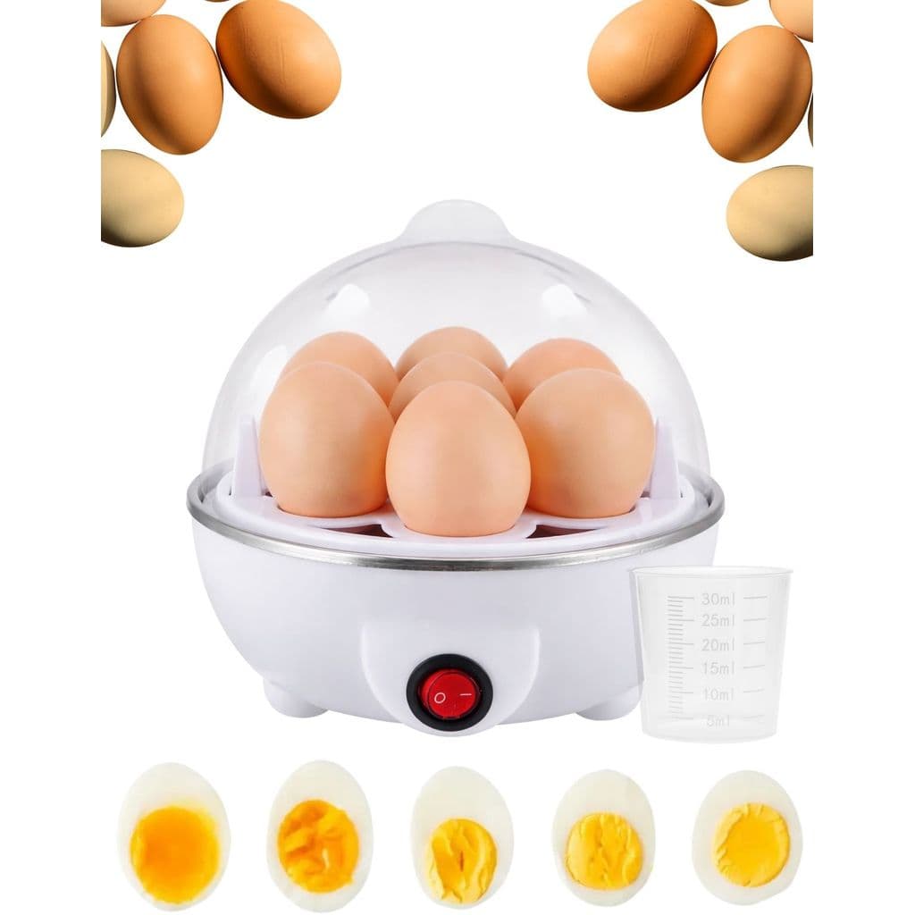 Cozedor de Ovos Elétrico Automático 7 Ovos 350W Branco