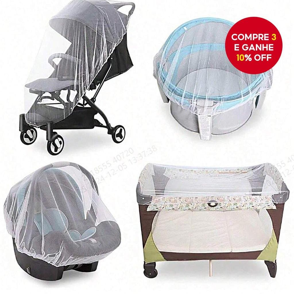 Universal 360 ° Capa Completa Carrinho De Bebê Mosquiteiro Portátil Proteção Anti-Insetos Verão Essencial