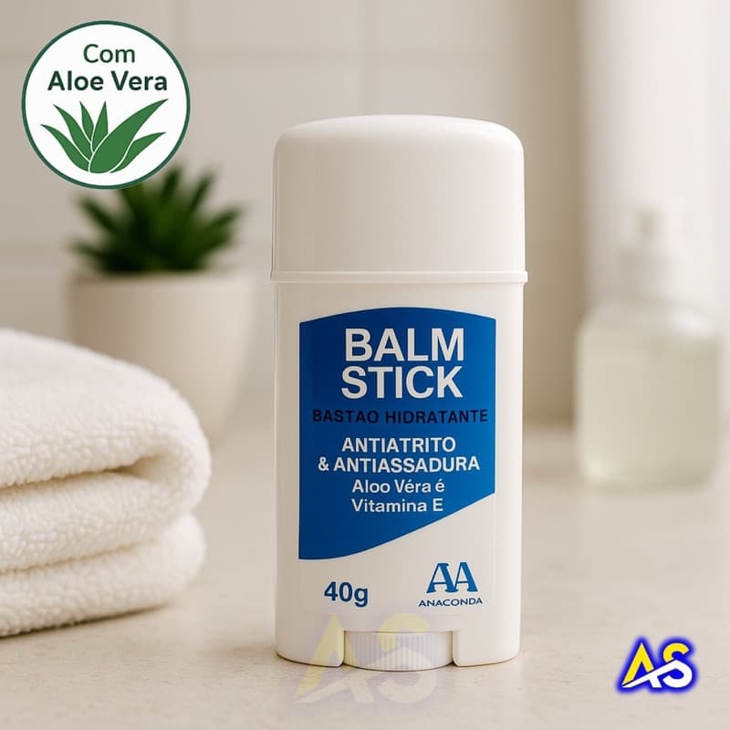 Antiatrito Creme Hidratante Corporal em Bastão 40g Anaconda | Assaduras Coxa Braço, Para Esportes, Natação Ciclismo