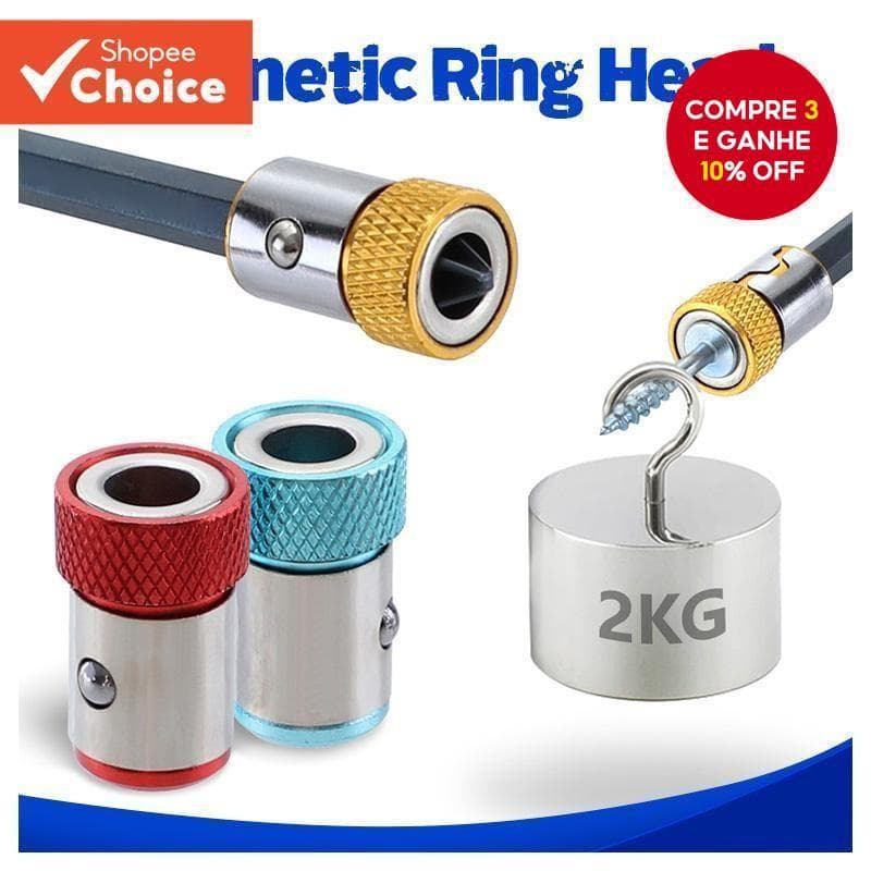 1PC/3Pcs Chave de Fenda Magnética 6,35mm Anti-Derrapante Bit de Liga Metálica para Ferramentas Manuais