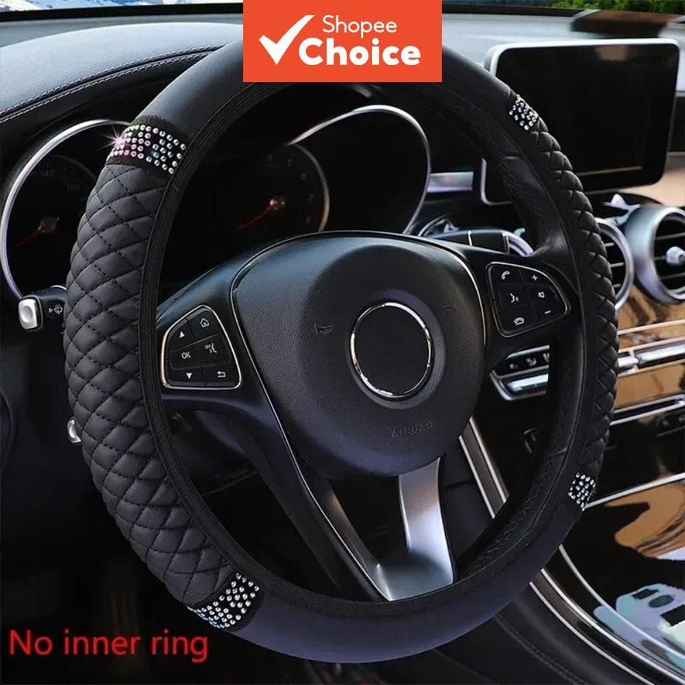 Volantes E Acessórios Capa De Volante Em Couro Diamante 38cm Universal