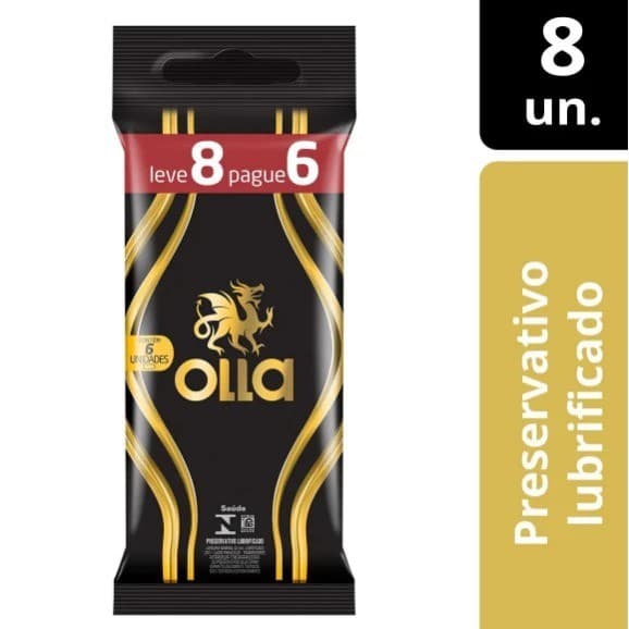 Camisinha Olla Lubrificado com 8 unidades