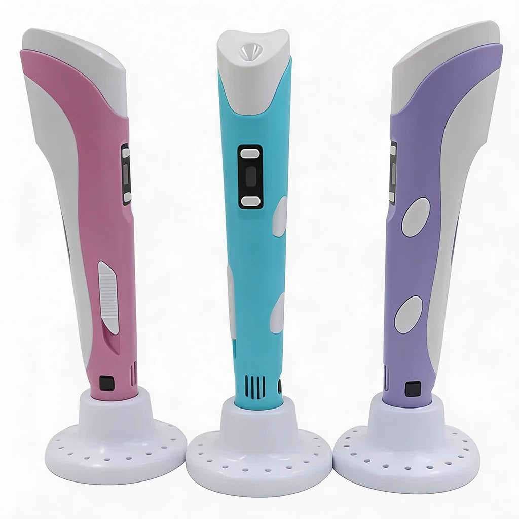 Caneta 3D para Desenho | Impressora 3D Manual DIY com Filamento Seguro | Crianças e Adultos