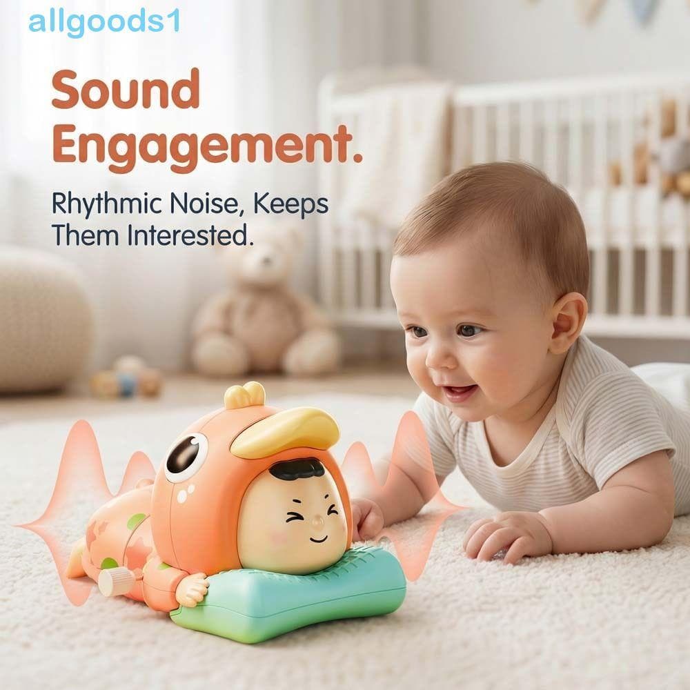 ALLGOODS Rastejando Brinquedos Do Bebê , Olhos Grandes Dos Desenhos Animados Aprendendo Boneca , Relógio Escalada Torção