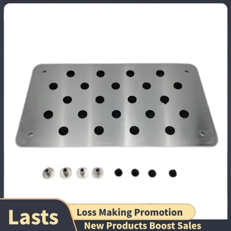 Liga De Alumínio Carro Não-Tapete Pedal Universal Do Pé Calcanhar Placa Chinelo Borracha Ambiental Acessórios Estilo