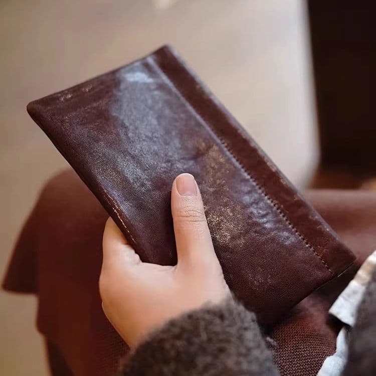 Pequeno estilo curto couro genuíno das mulheres dos homens Retro artesanal Original pu carteira de couro curto Zero Ultr