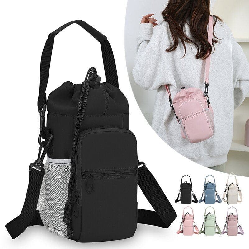 Mochila isolada de grande capacidade ao ar livre garrafa térmica e capa protetora impermeável para celular MM