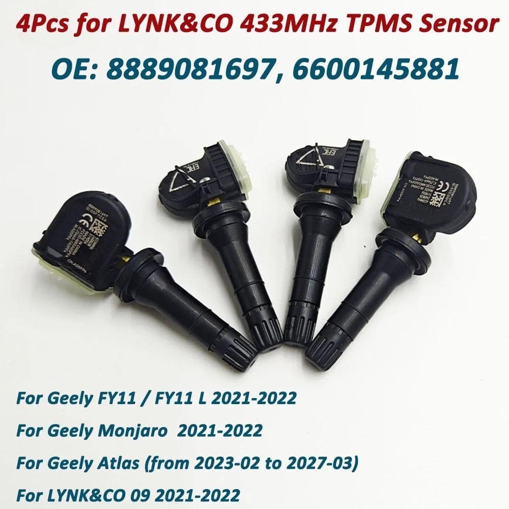 4Pcs 8889081697 Sensor De Pressão Dos Pneus TPMS De Alta Qualidade Para Geextremamente FY11 Monsonro Atlas Emgrand Manja