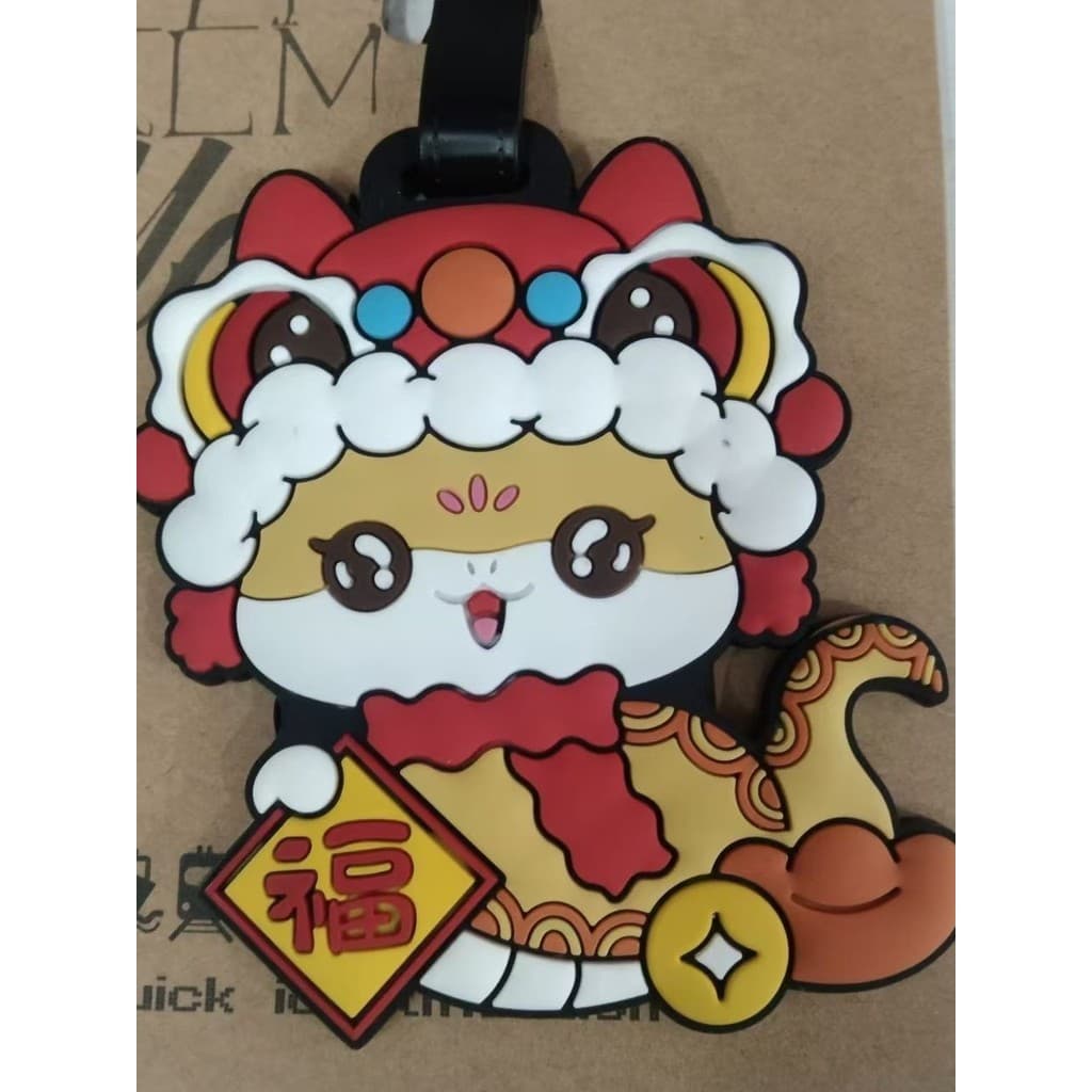 Etiqueta de bagagem fofa indispensável para viagem Snake Zodiac Bagagem Tag CHIE