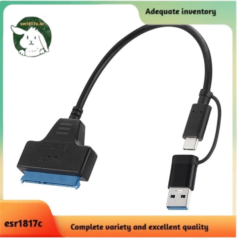 TypeC + USB 3.0 Para Cabo Adaptador De Disco Rígido Conversor De Driver Móvel De 2,5/3,5 Polegadas