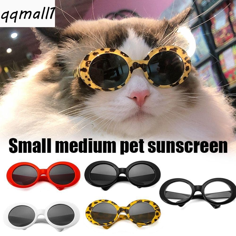 QQMALL1 Óculos Para Gatos , Adereços Fotos Legais , Acessórios De Plástico Animais De Estimação , Redondos
