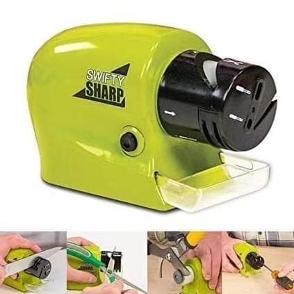 Amolador Afiador de Faca Eletrico Tesoura de Cozinha Ferramentas Lamina  à PILHA Envio Imediato