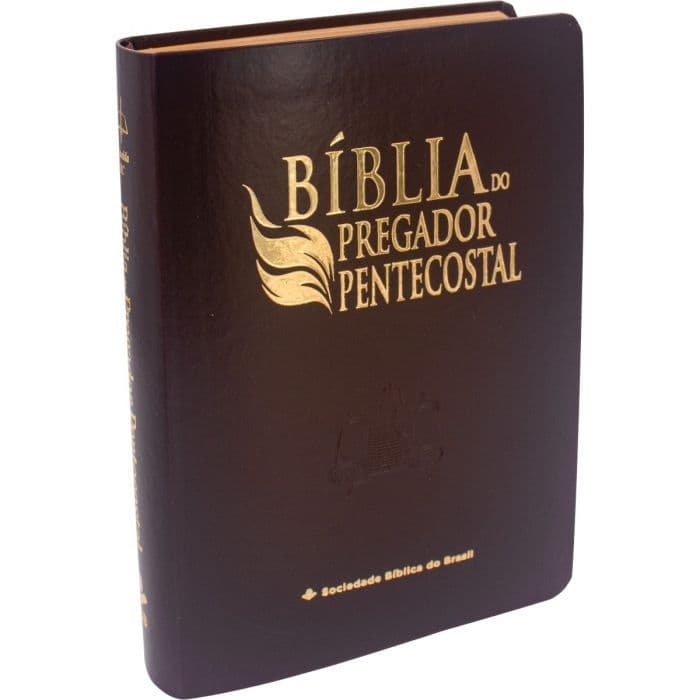 Bíblia de Estudo - Bíblia do Pregador Pentecostal | ARC - João Ferreira de Almeida - Luxo Vinho c/ Índice