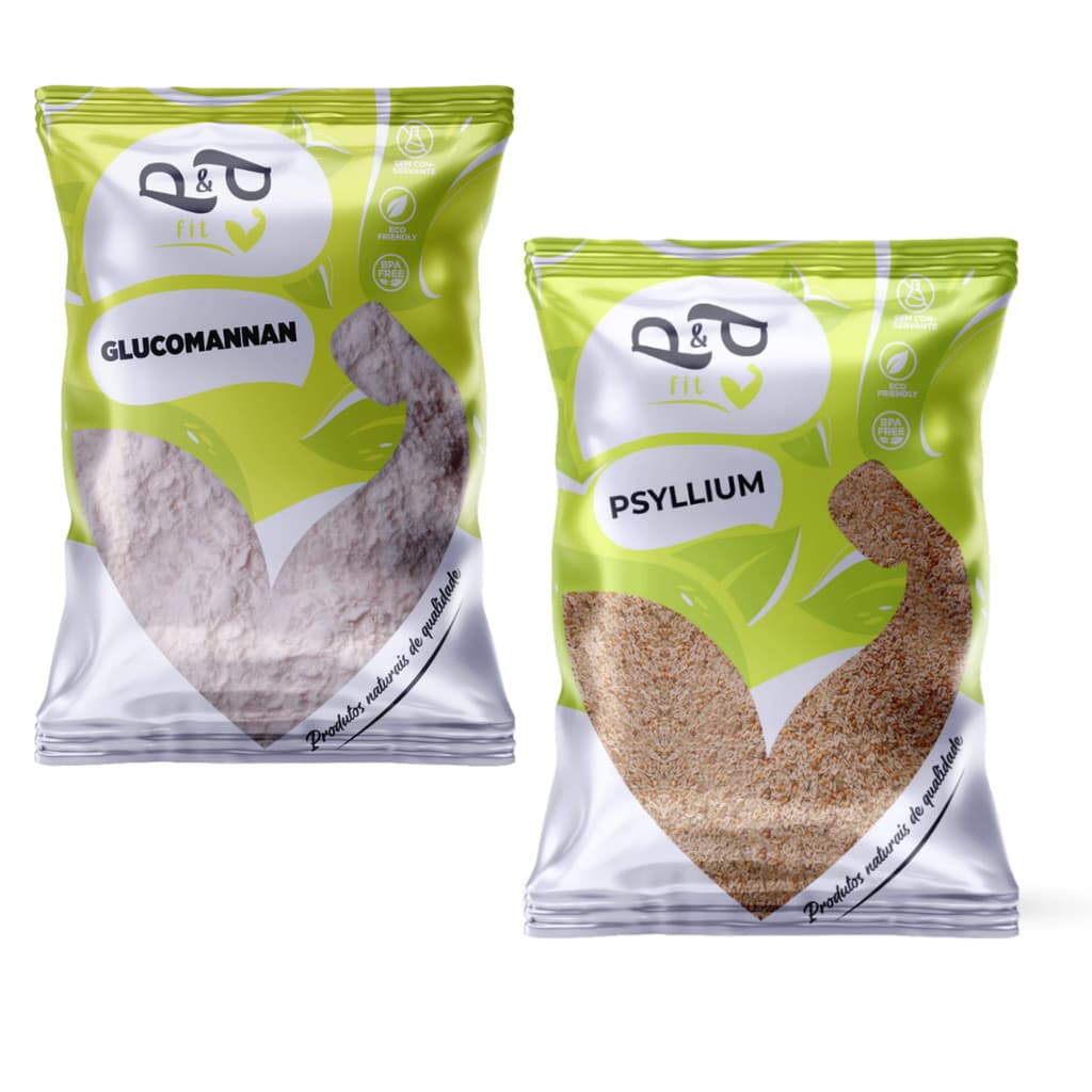 Glucomannan + Psyllium 100% Natural | Fibras - P&P FIT