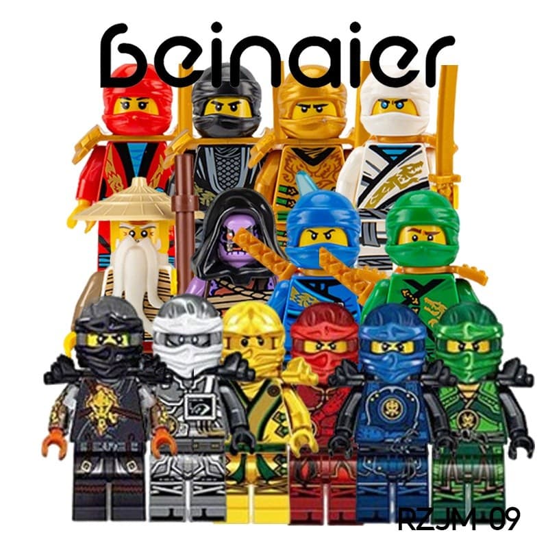 Mini boneca, bloco de construção minifigura brinquedos infantis, presente de aniversário (RZJM-09)