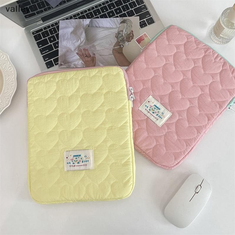 [VLY] Bolsa Para Laptop Fofa Amor Notebook De 13/14/15 Polegadas De Armazenamento À Prova De Choque Tablet Ipad 11 [BR]